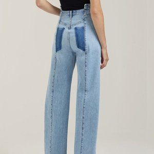 AGOLDE Angle Jean in Matrix Blue